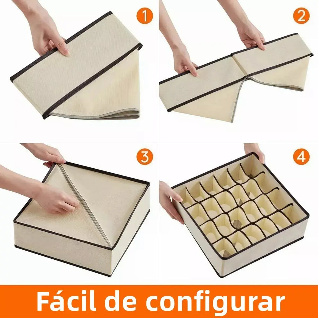 Set De 4 Organizadores De Ropa Interior